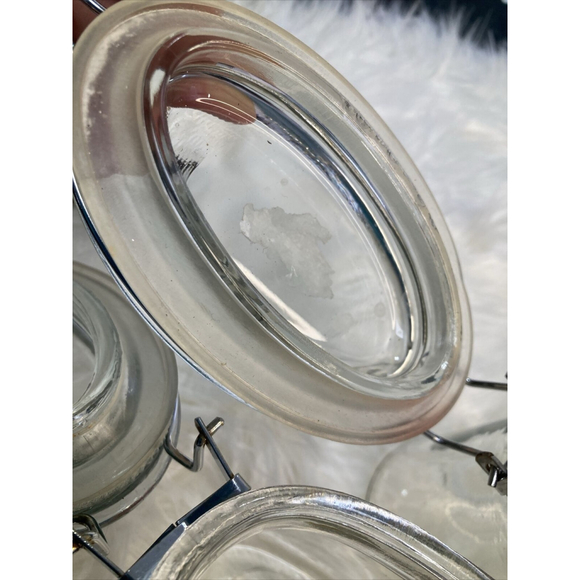 TWO Vintage Jars Sealing Canning Fermentation Air Seal Glass Food Storage Jar - Picture 8 of 9